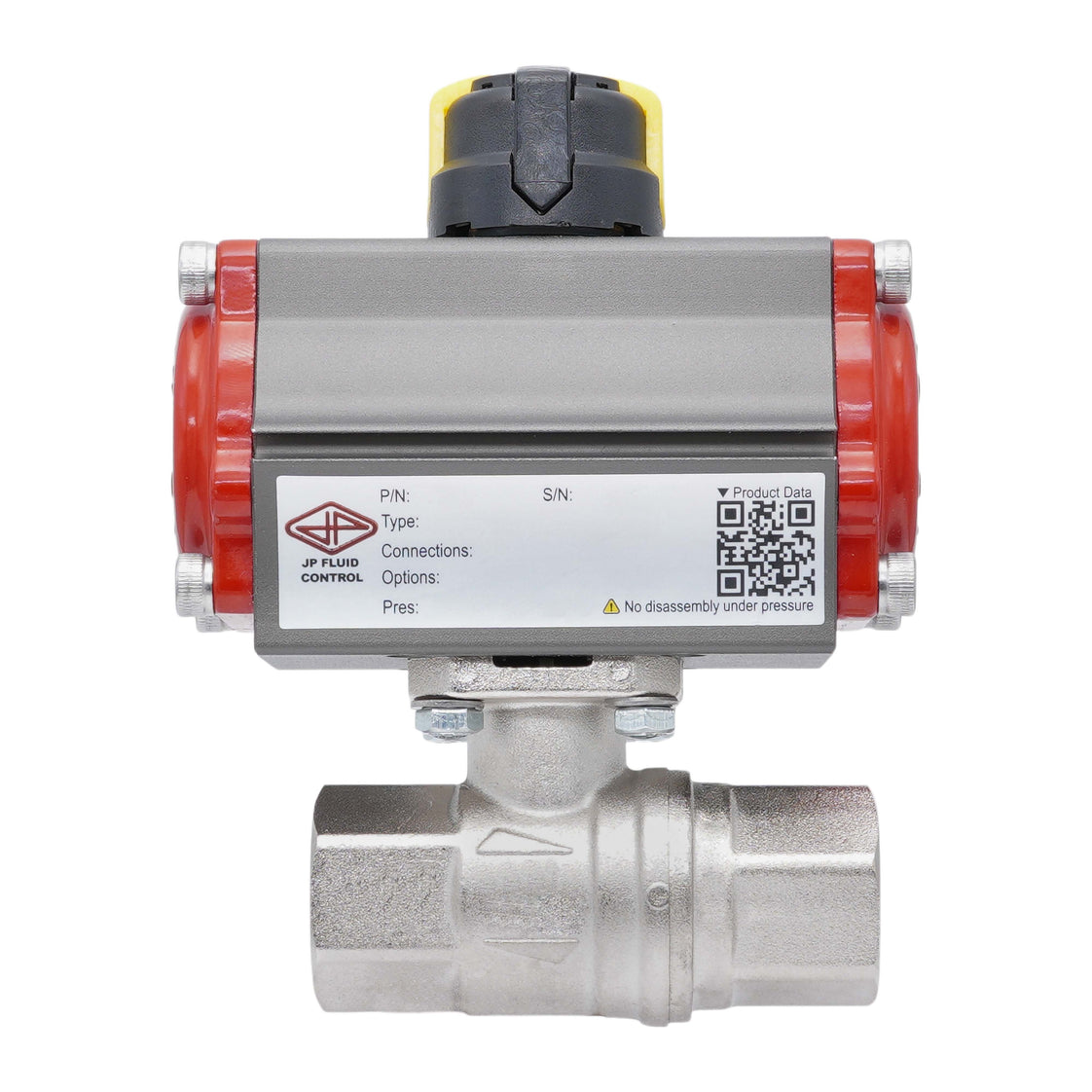 Pneumatic Ball Valve G1 1/2'' Brass Spring Opening