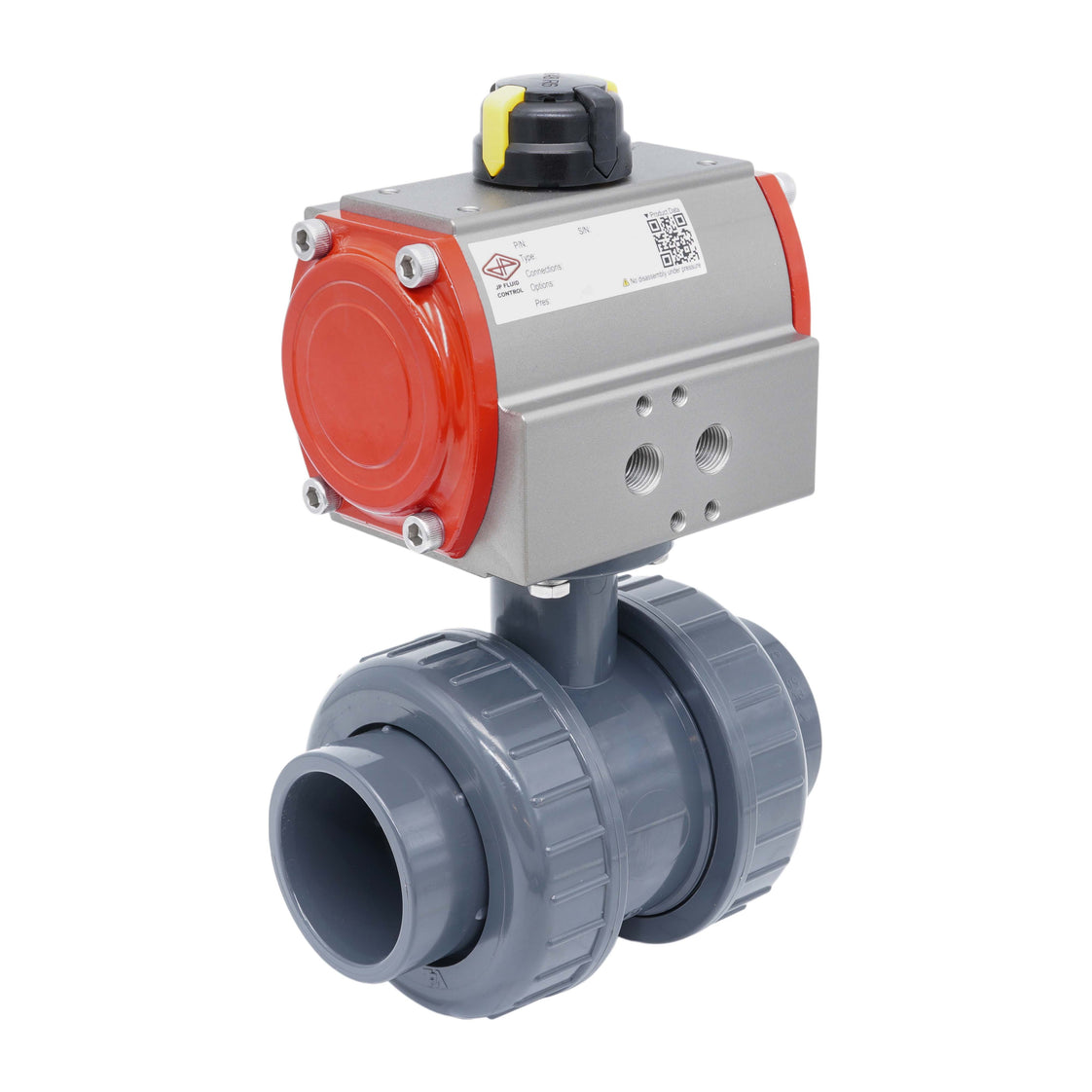 50mm 2-Way PVC Pneumatic Ball Valve Spring Closed