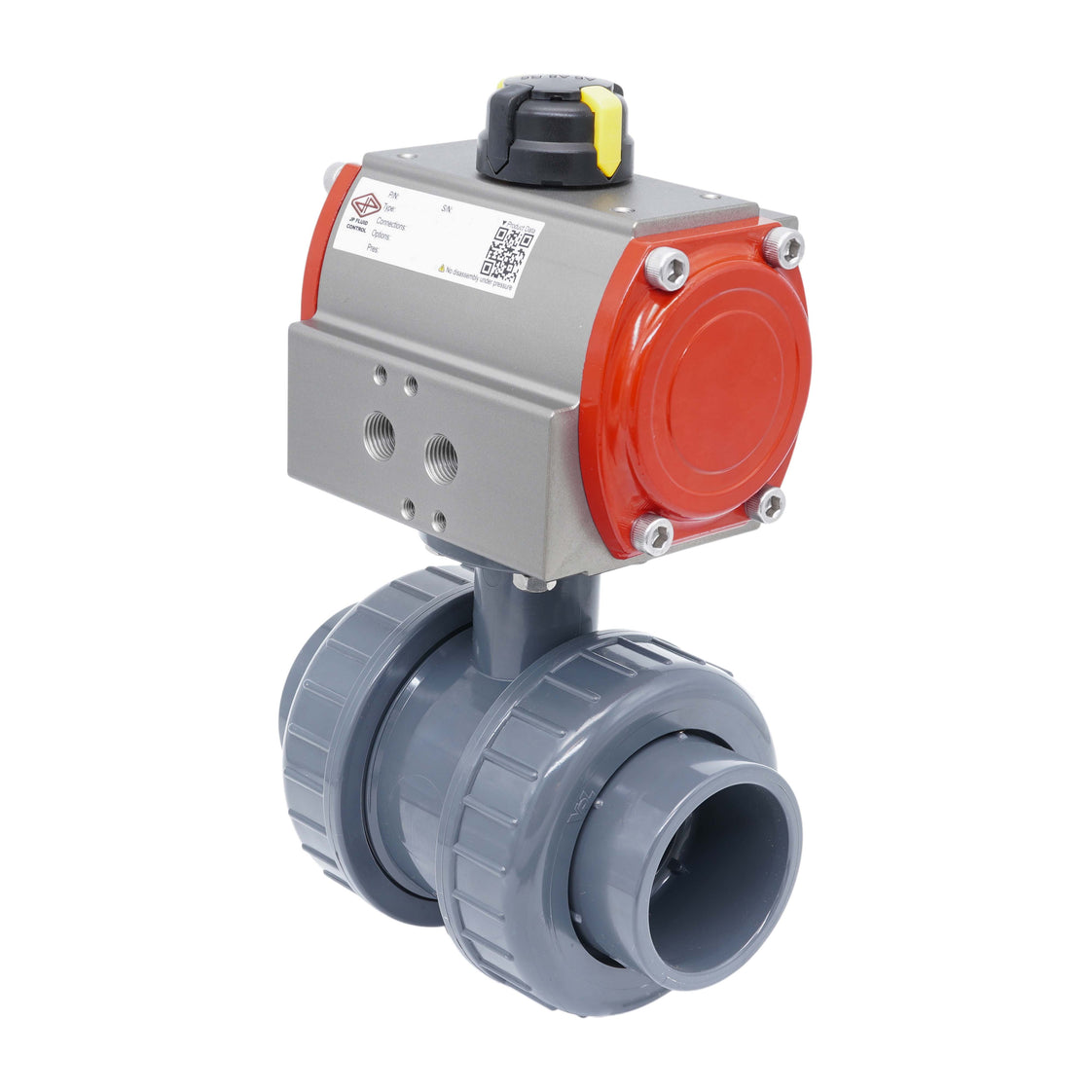 32mm 2-Way PVC Pneumatic Ball Valve Double Acting