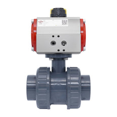 32mm 2-Way PVC Pneumatic Ball Valve Double Acting