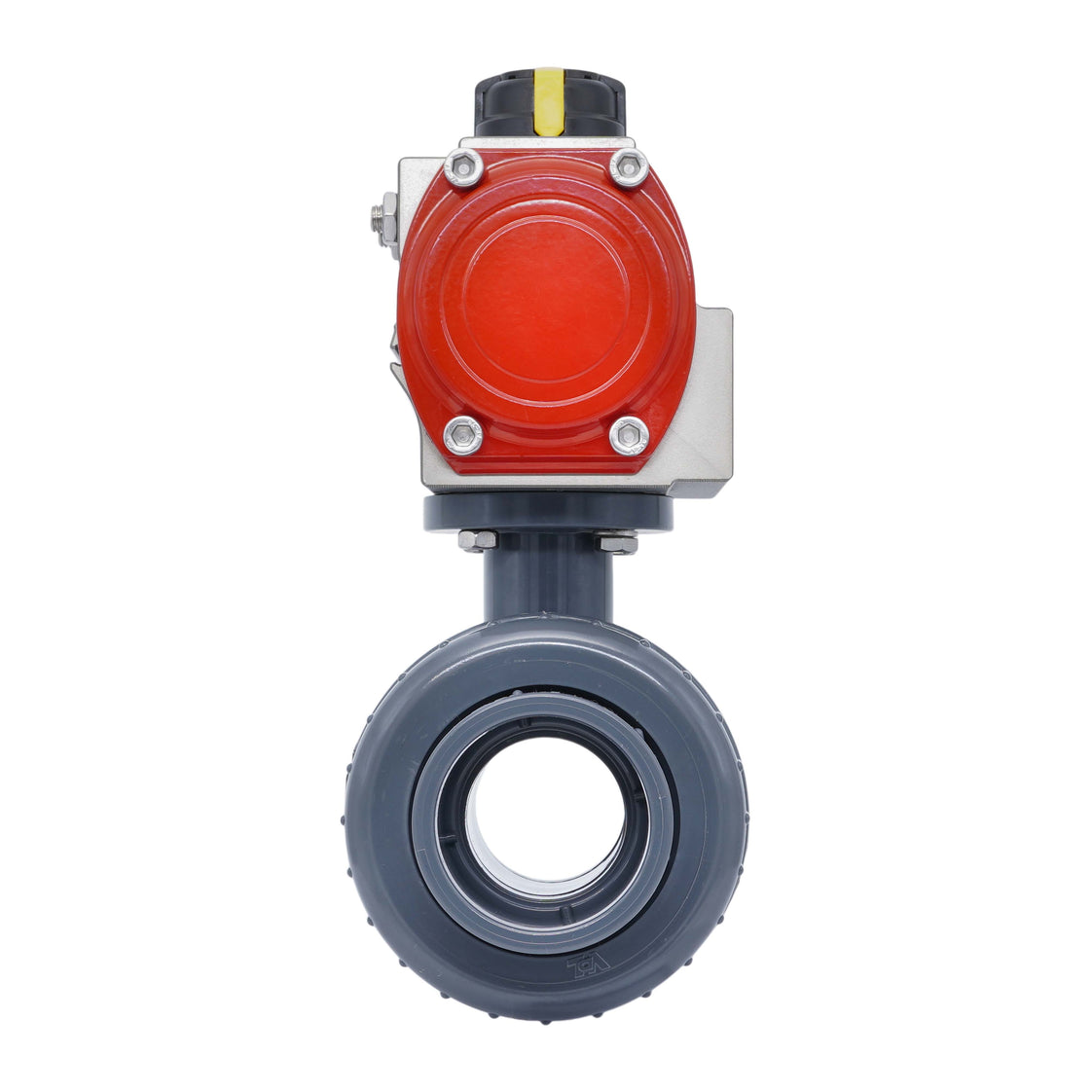 63mm 2-Way PVC Pneumatic Ball Valve Double Acting
