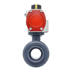 63mm 2-Way PVC Pneumatic Ball Valve Double Acting