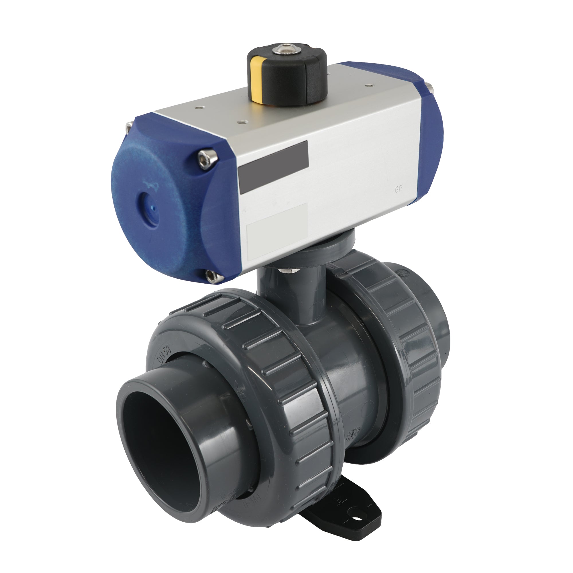 63mm 2-Way PVC Pneumatic Ball Valve Spring Closed - VDL | Tameson.com