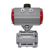 Pneumatic Ball Valve G1 1/2'' Stainless Steel Spring Closing