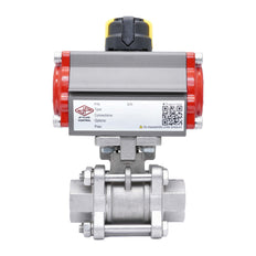 Pneumatic Ball Valve G3/4'' Stainless Steel Spring Opening