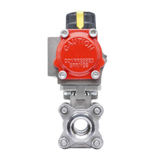Pneumatic Ball Valve G1 1/4'' Stainless Steel Spring Closing