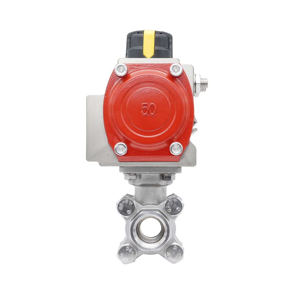 Rp 3/4'' 2-Way Pneumatic Stainless Steel Ball Valve Spring-closed