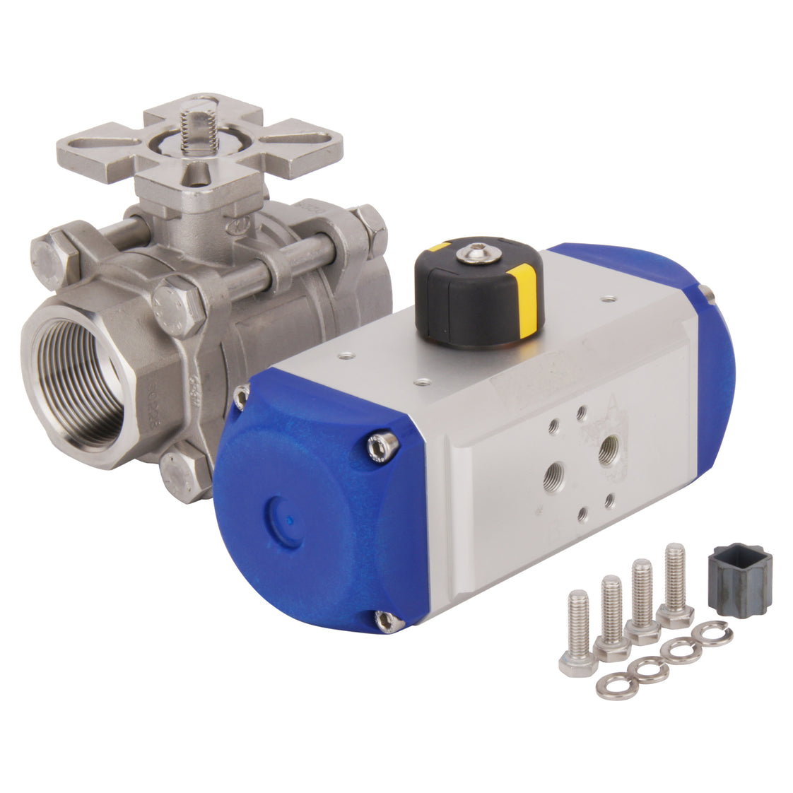 G1-1/4'' 2-Way Stainless Steel Pneumatic Ball Valve Spring Open - BL2SA3