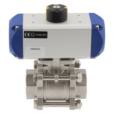 G1'' 2-Way Stainless Steel Pneumatic Ball Valve Spring Open - BL2SA3