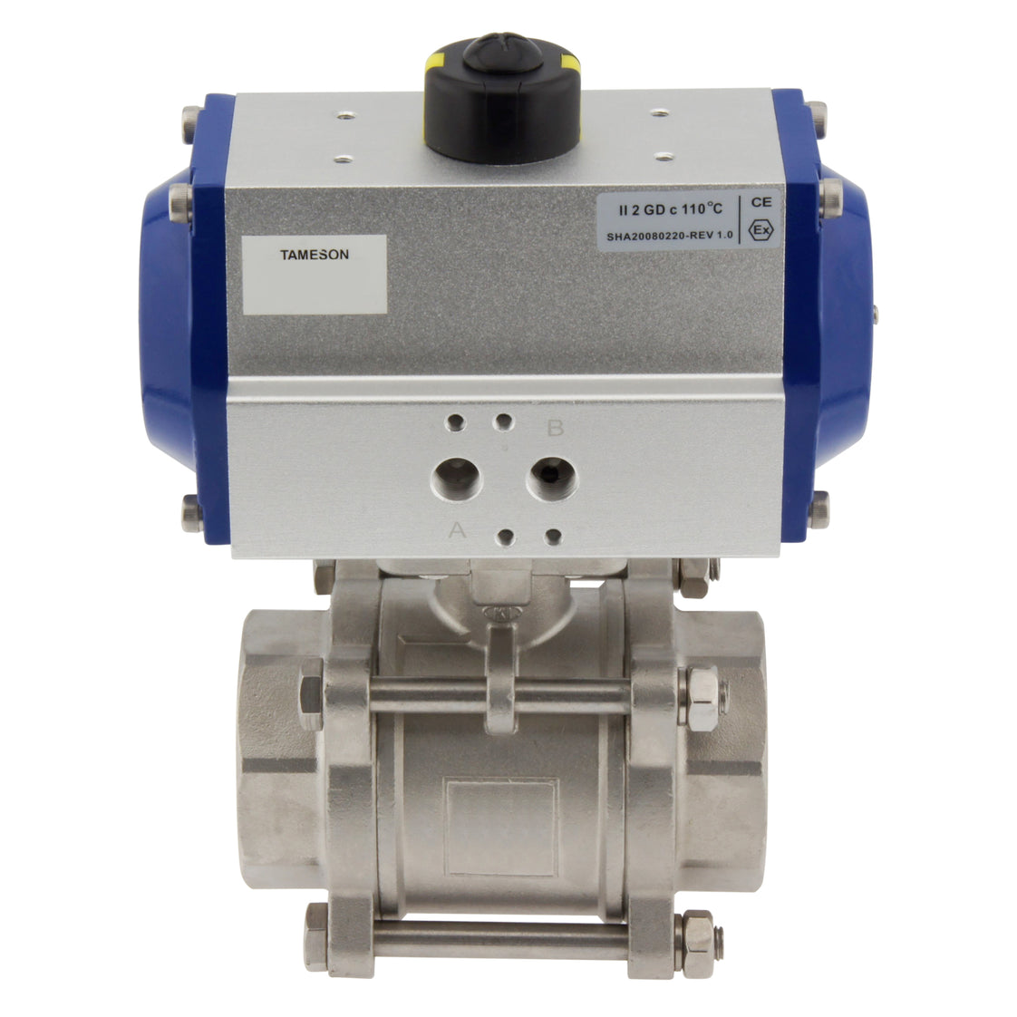 G3'' 2-Way Stainless Steel Pneumatic Ball Valve Spring Open - BL2SA3