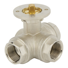 G1'' 3-Way L-port Brass Pneumatic Ball Valve Double Acting - BL3BA