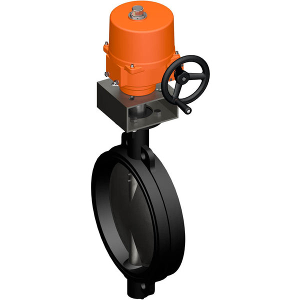 Belimo Butterfly Valve DN350/PN16 Wafer 120-240VAC/DC 2&3-Point GGG40 EPDM IP67 ISO 5211 Terminals 38s 650Nm D6350N/SY6-230-3-T