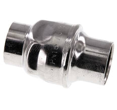 1'' NPT Stainless Steel 316 Check Valve FKM 0.03-16bar (0.44-232psi) - NSF ANSI 61