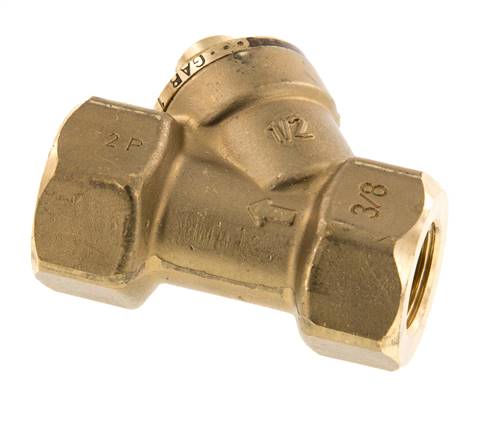 Rp 3/8'' Brass Y Check Valve 10 bar (145 psi) NBR