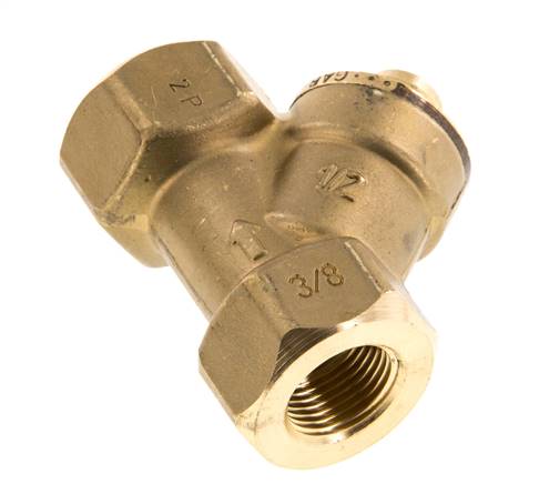 Rp 3/8'' Brass Y Check Valve 10 bar (145 psi) NBR