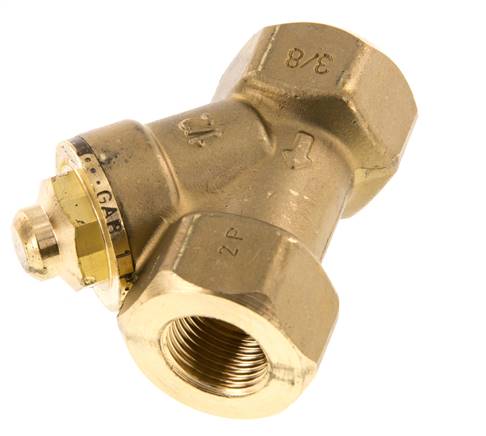 Rp 3/8'' Brass Y Check Valve 10 bar (145 psi) NBR