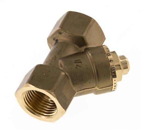 Rp 1/2'' Brass Y Check Valve 10 bar (145 psi) FKM