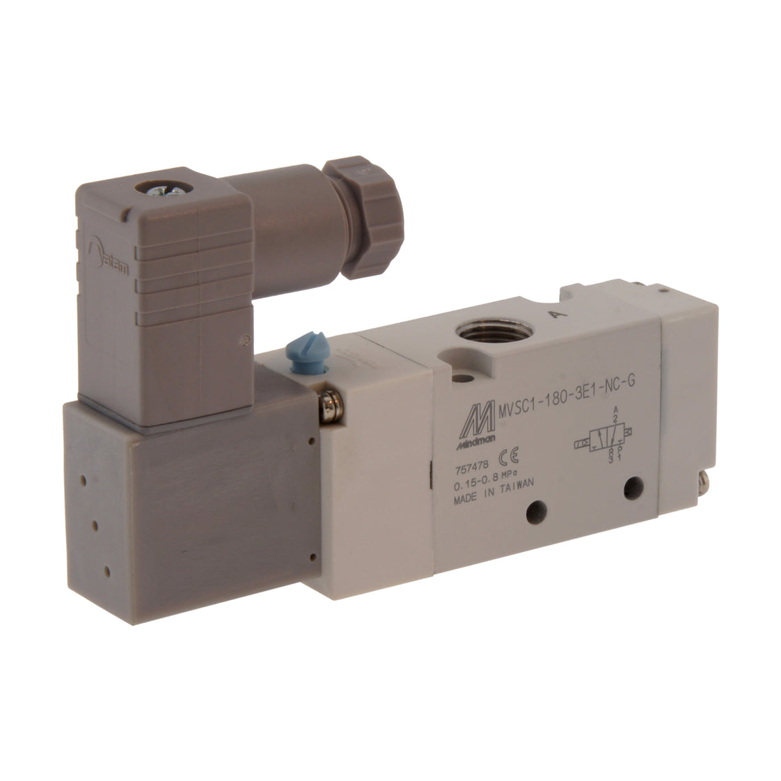 G1/8'' 24V DC 3/2-Way NC Solenoid Valve 1.5-8bar MVSC1