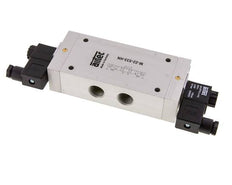 5/3 G1/2'' Exhaust Center Solenoid Valve 24V DC 3-10bar/42-140psi Airtec