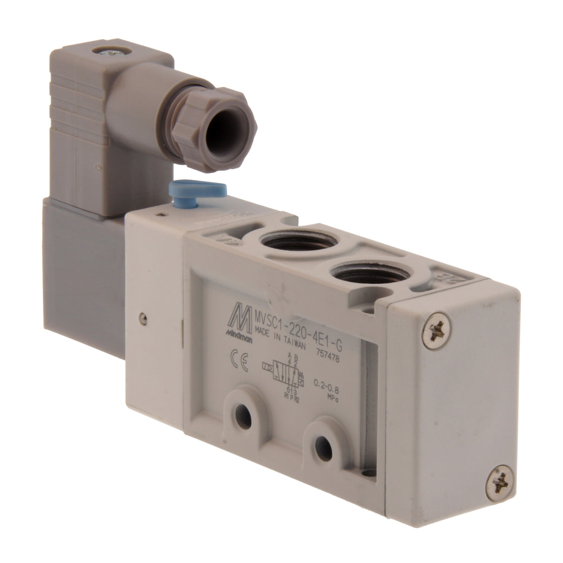 NPT 1/4'' 24V DC 5/2-Way Solenoid Valve 2-8bar MVSC1