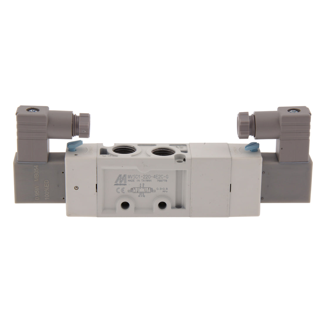 NPT 1/4'' 110V AC 5/3-Way Center closed Solenoid Valve 3-8bar MVSC1