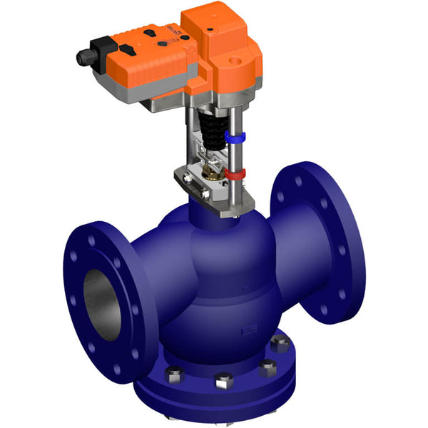 Belimo Globe Valve DN80 Flange 30mm Stroke Kvs100 24VAC/DC Fail-Safe 150s 2-10V 2000N IP54 H680N/AVK24A-SR-TPC