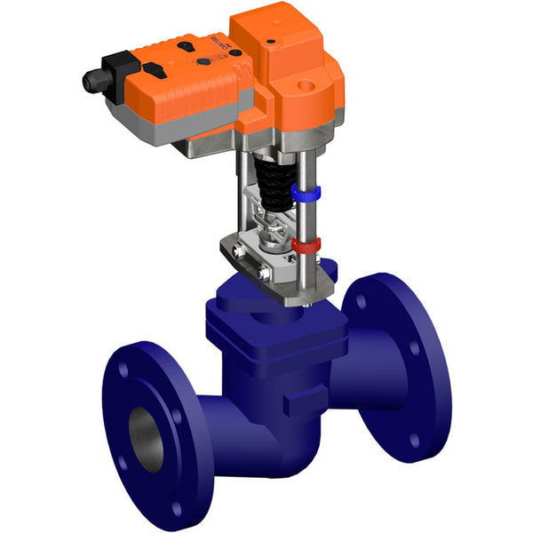 Belimo Globe Valve 30mm Flange DN100 Kvs145 230VAC Fail-Safe 150s 3-point 2000N IP54 H6100S/AVK24A-3-TPC