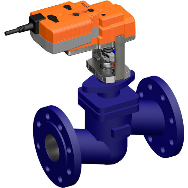 Belimo Globe Valve 18mm Flange DN100 Kvs125 24VAC/DC Fail-Safe 150s 0-10V 1000N IP54 H6100X125-SP2/NVK24A-SZ-TPC