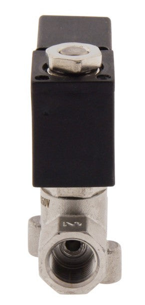 Solenoid Valve CM-DA 1/4'' Stainless Steel FKM 0-10bar 24V DC