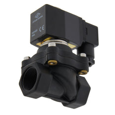 Solenoid Valve DF-SA 1'' Nylon FKM 0-6bar 12V DC