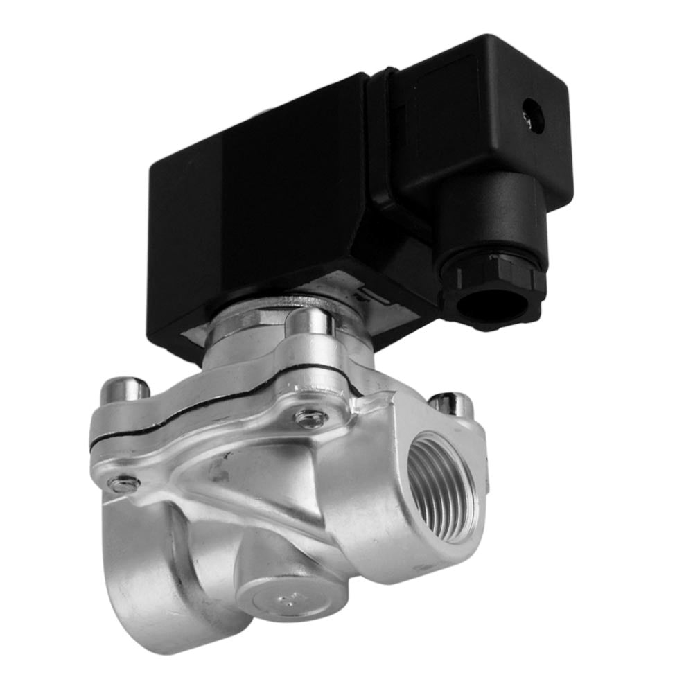Solenoid Valve DF-SA 1/2'' stainless steel FKM 0-10bar 230V AC