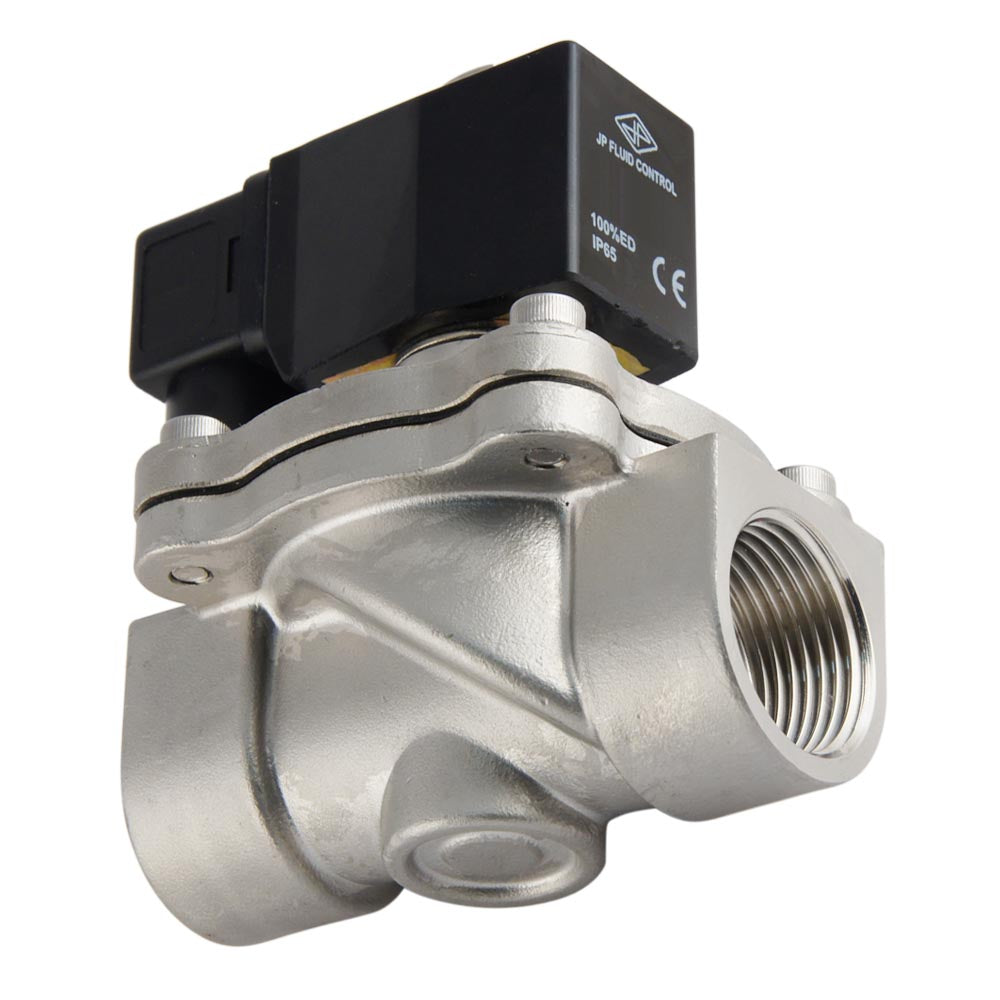 Solenoid Valve DF-SA 1'' stainless steel FKM 0-6bar 12V DC