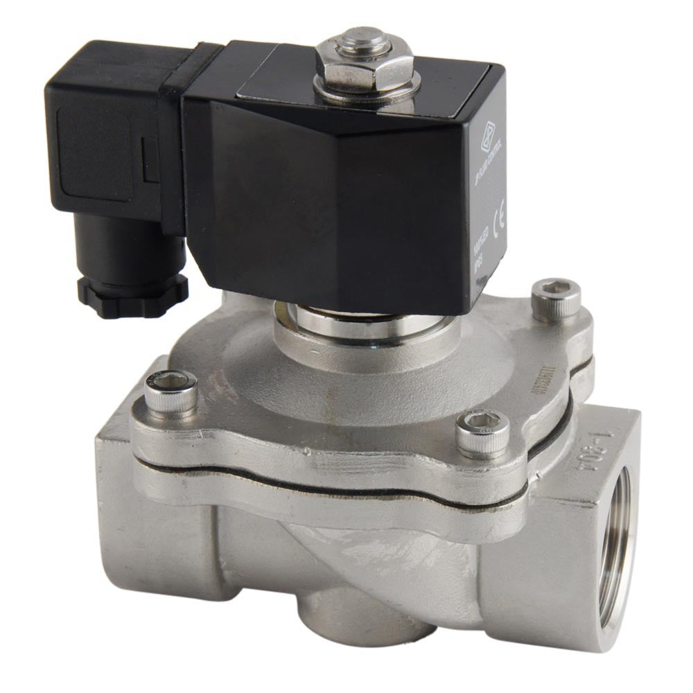 Solenoid Valve DF-SA 1'' stainless steel FKM 0-10bar 230V AC