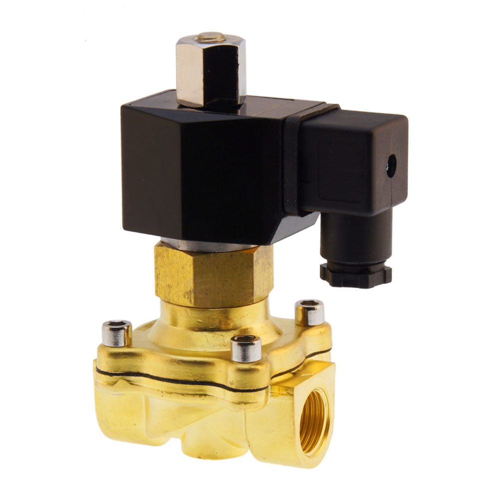 Solenoid Valve DF-SB 1/2'' NO brass FKM 0-3bar 12V DC