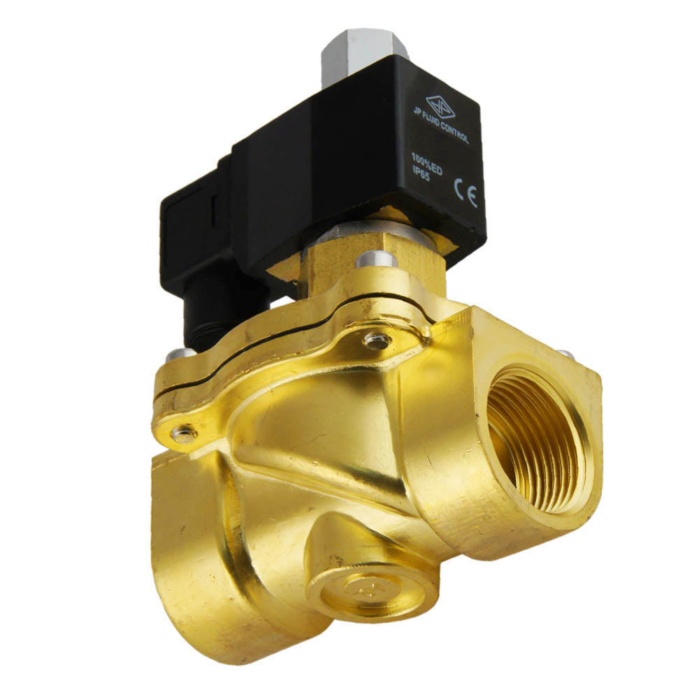 Solenoid Valve DF-SB 1'' NO brass FKM 0-5bar 380V AC