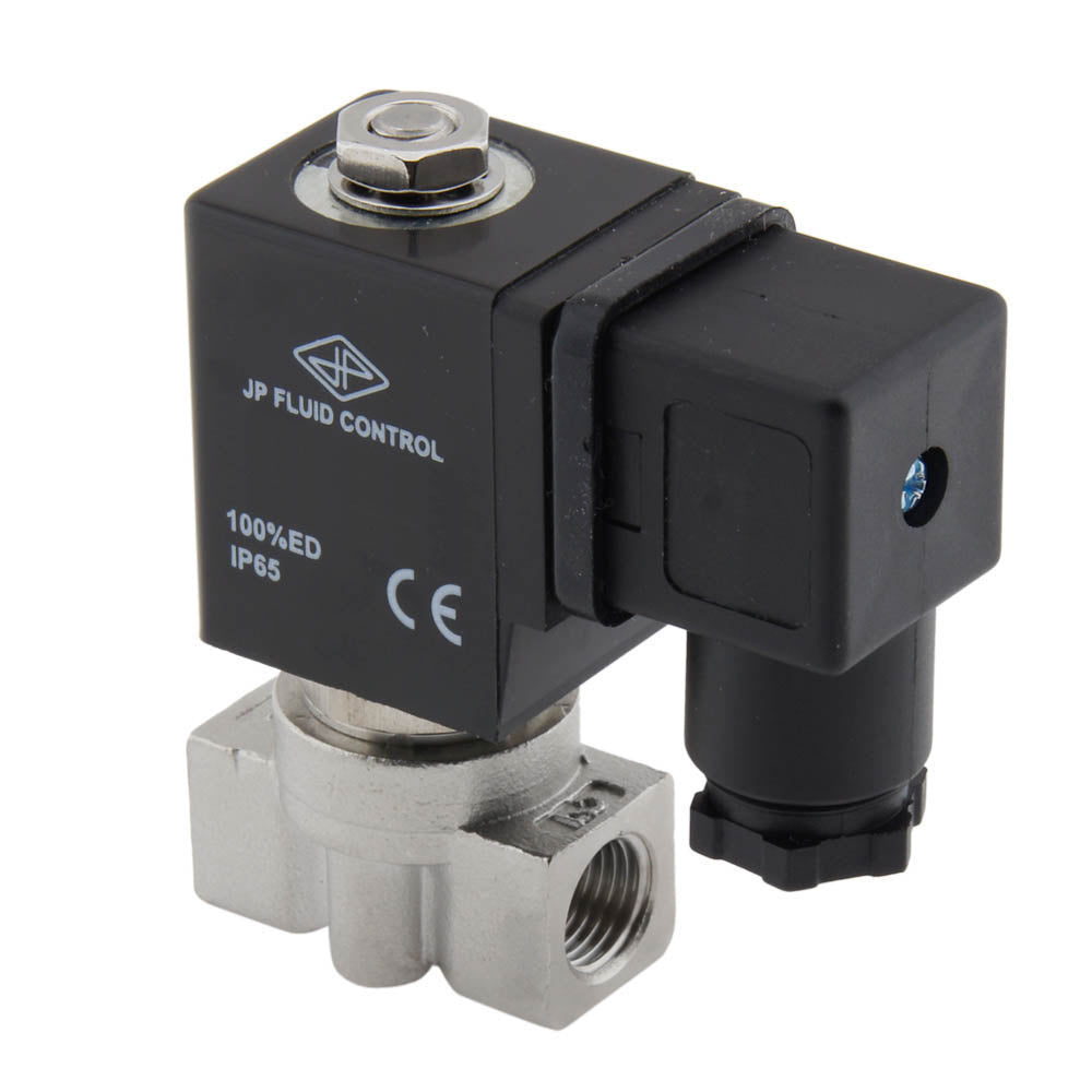 Solenoid Valve HP-DA 1/4'' high pressure stainless steel PTFE 4-100bar ...