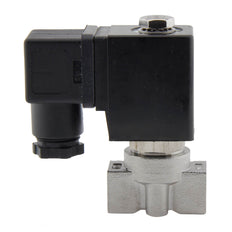Solenoid Valve HP-DA 1/4'' high pressure stainless steel PTFE 4-100bar 230V AC