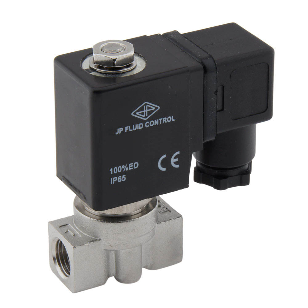 Solenoid Valve HP-DA 1/4'' high pressure stainless steel PTFE 4-100bar ...