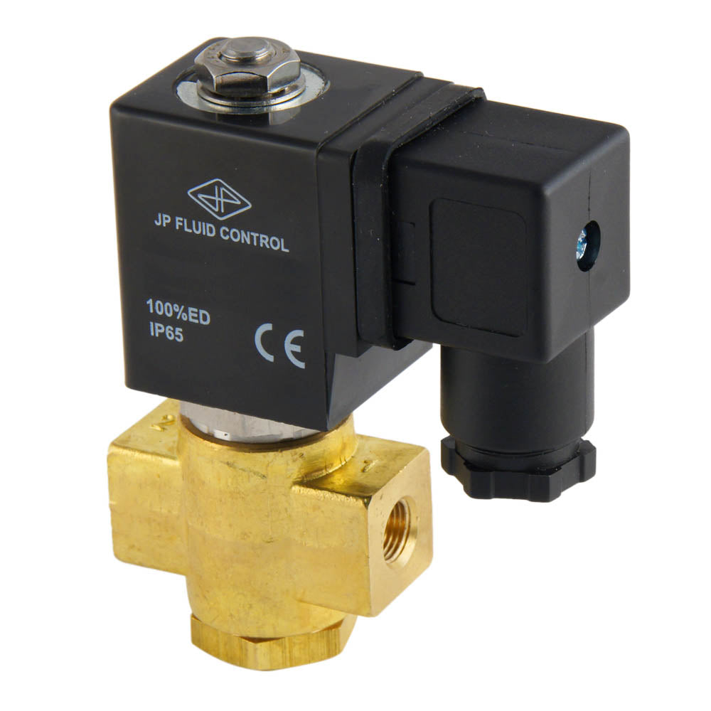 Solenoid Valve ST-DB 1/8'' NO brass FKM 0-12bar 230V AC