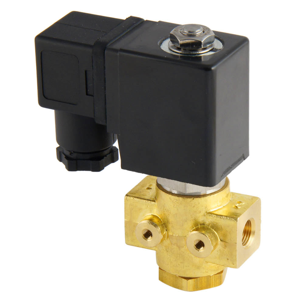 Solenoid Valve ST-DB 1/8'' NO brass EPDM 0-12bar 120V AC