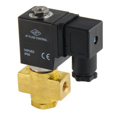 Solenoid Valve ST-DB 1/8'' NO brass FKM 0-12bar 120V AC