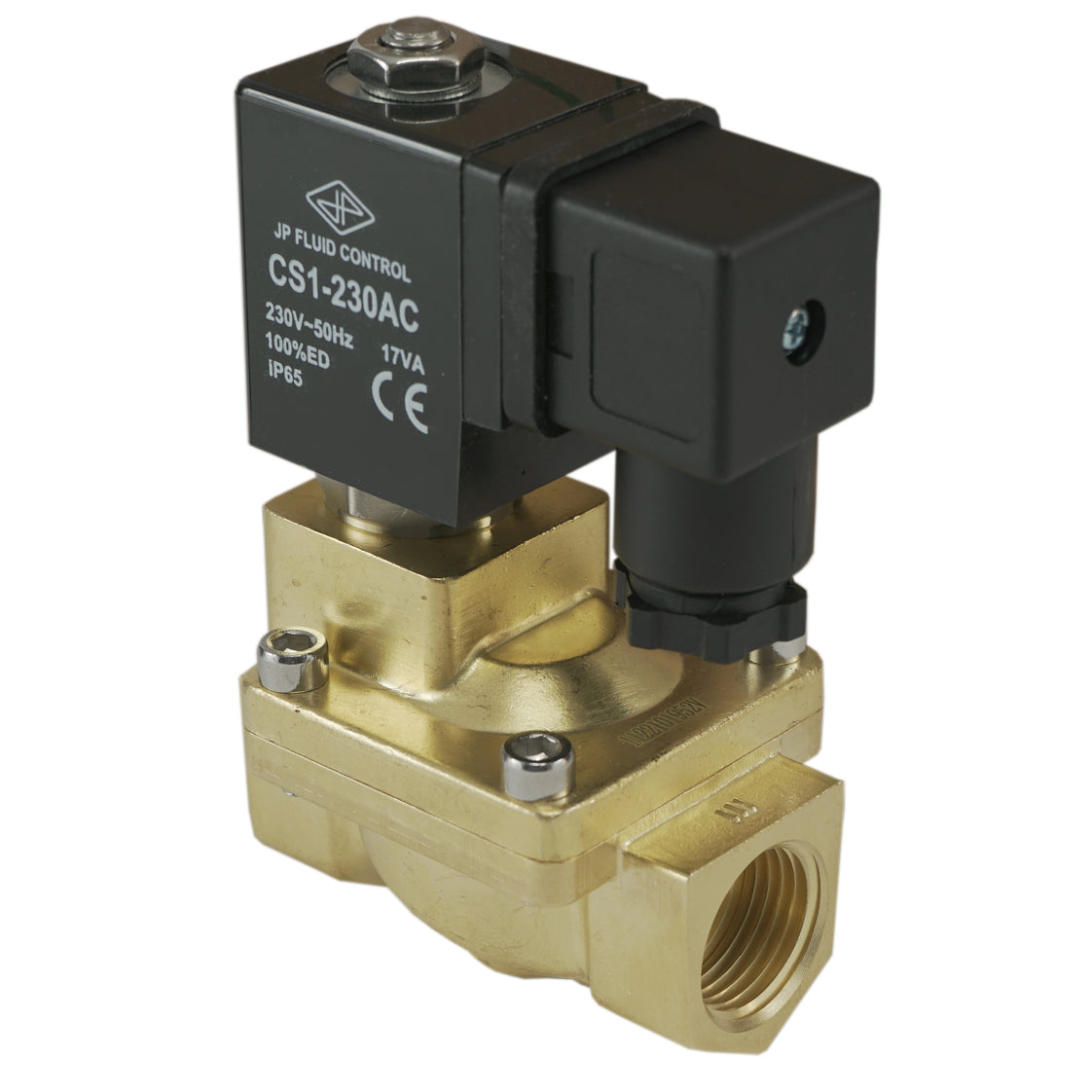 Solenoid Valve ST-IA 3/8'' brass EPDM 0,5-16bar 120V AC