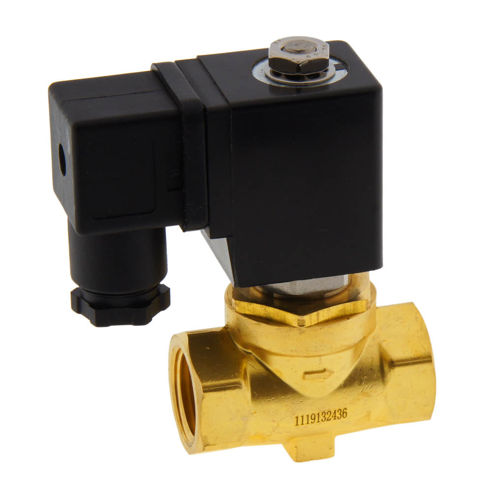Solenoid Valve ST-SA 1/2'' NPT brass FKM 0-10bar 24V DC