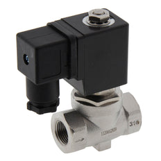 Solenoid Valve ST-SA 3/8'' stainless steel FKM 0-16bar 120V AC
