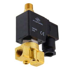 Solenoid Valve TW-DB 1/4'' 3/2 way NO brass FKM 0-2bar 12V DC