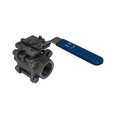 665 - G1/4'' 2-Way Ball Valve 3-Piece Stainless Steel Full Bore ISO-Top
