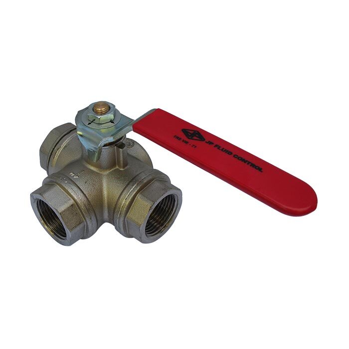 71 - G1-1/2'' 3-Way (T) Ball Valve F/F/F