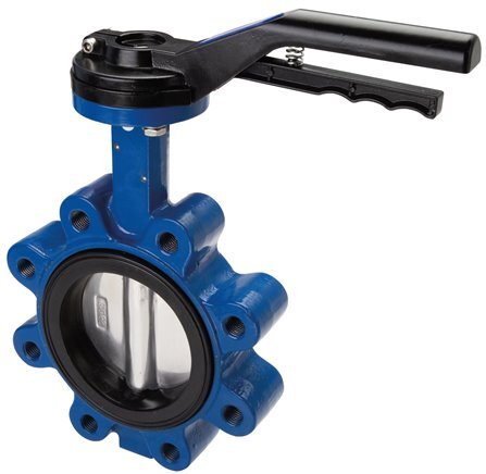 DN50 (2 inch) PN6 Lug Butterfly Valve GG25-Stainless steel-FKM