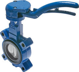 DN80 (3 inch) PN12 Lug Butterfly Valve GG25-GGG40 polyamide-coated-NBR