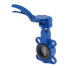 DN32 (1-1/4 inch) PN10 Wafer Butterfly Valve GGG40-Stainless steel-FKM